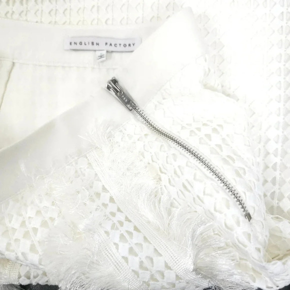 English Factory Skirt Fringe Eyelet S - Picture 6 of 13